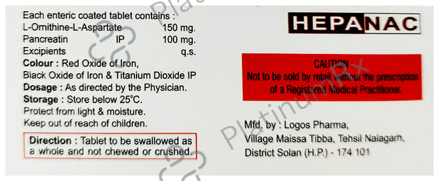 Hepanac 150/100mg Tablet 10s