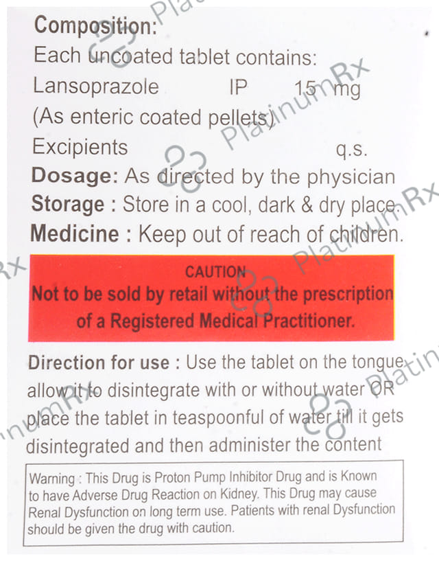 Lanzbery 15mg Tablet 15s