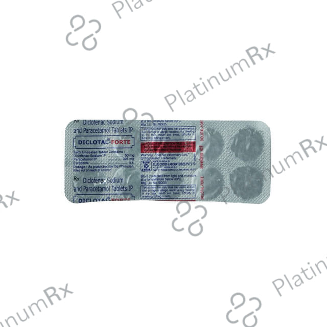 Diclotal Forte 50 mg/325 mg Tablet
