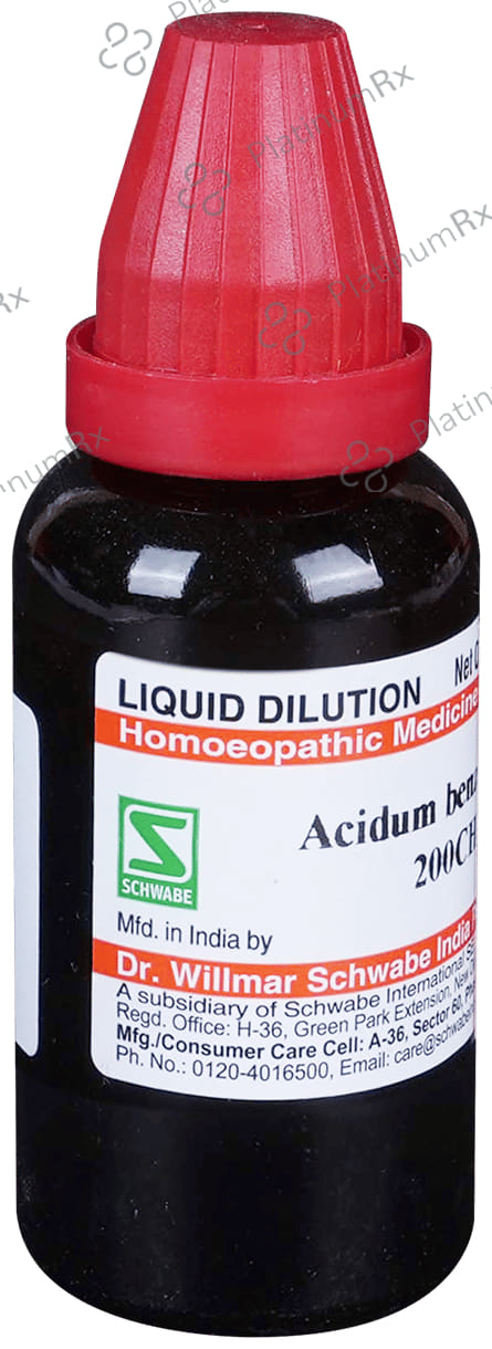 Dr Willmar Schwabe India Acidum Benzoicum Dilution 200 CH
