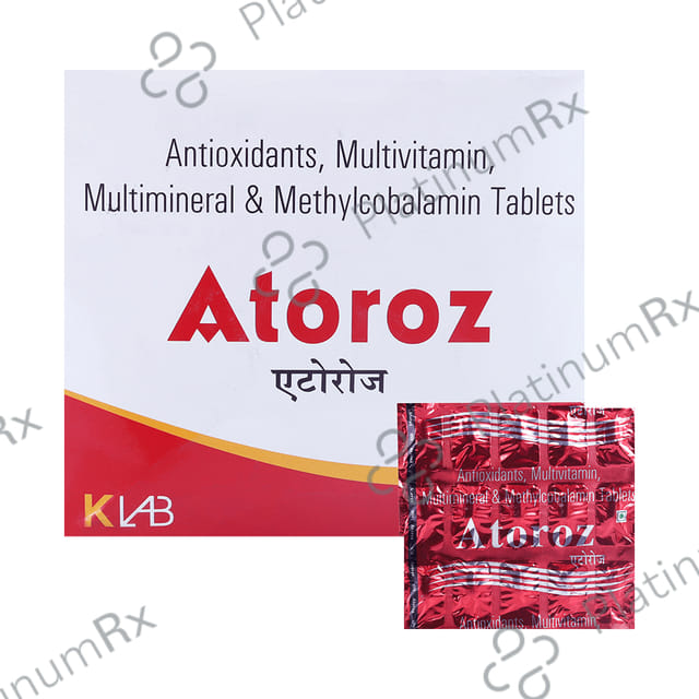 Atoroz Antioxidants, Multivitamin, Multimineral & Methylcobalamin Tablet 15s