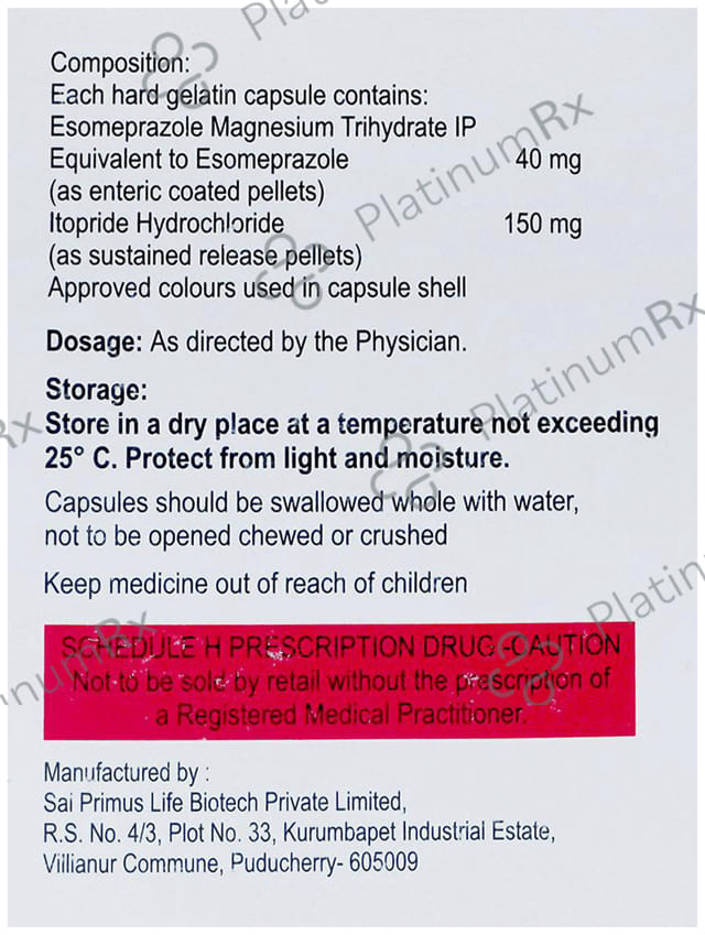 Esotrend IT 40/150mg Capsule 10s
