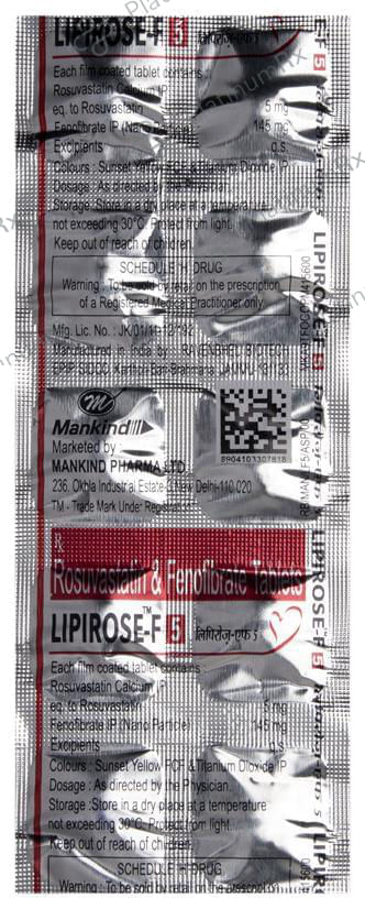 Lipirose F 145/5mg Tablet 10s