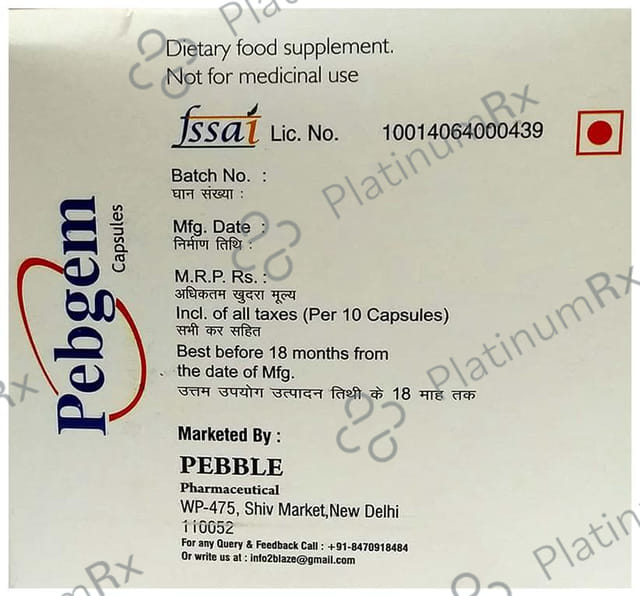 Pebgem Capsule 10s