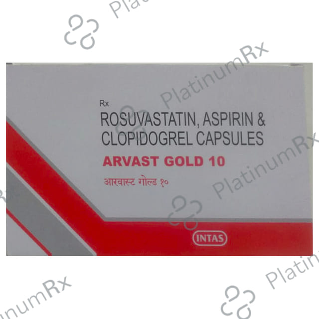 Arvast Gold 10/75/75mg Capsule 10s