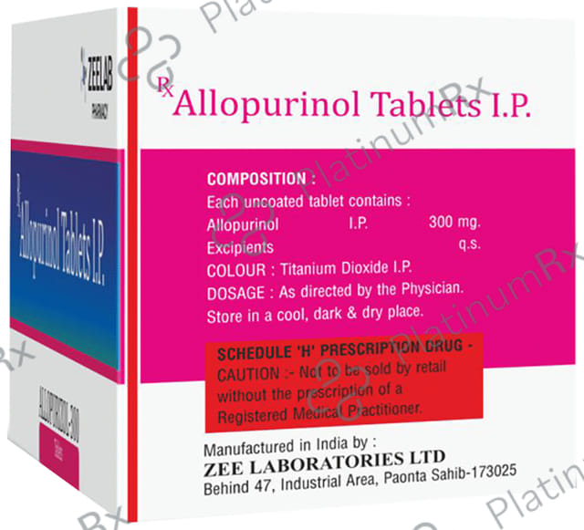 Allopurizol 300mg Tablet 10s