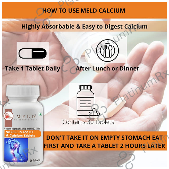 Meld wellness always Vitamin D 400IU Tablet 30s