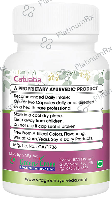 Vitagreen Catuaba 500mg Capsule