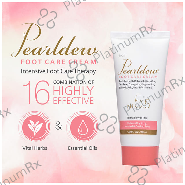 Pearldew Foot Care Cream (60gm Each) 2 Tubes