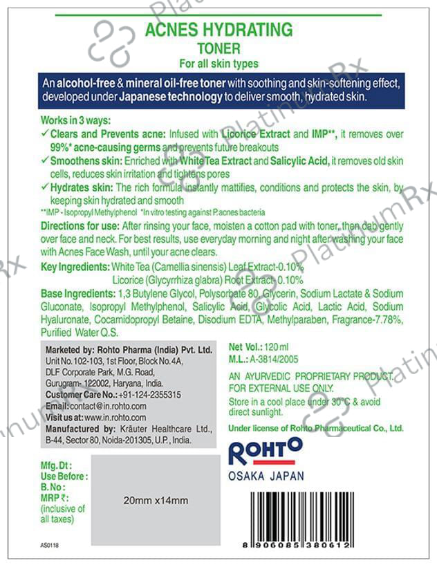 Acnes Soothing Hydrating Toner