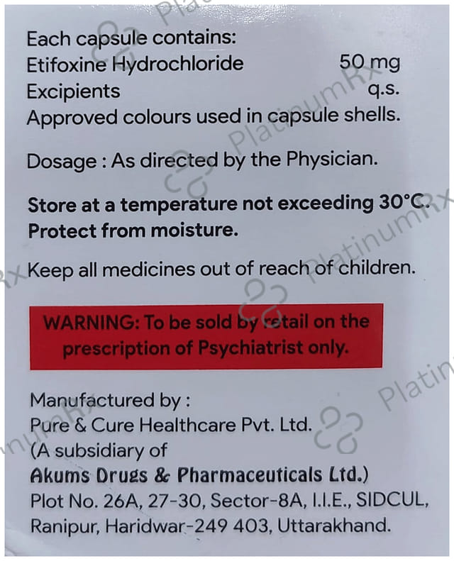 Tizifox 50mg Capsule 10s