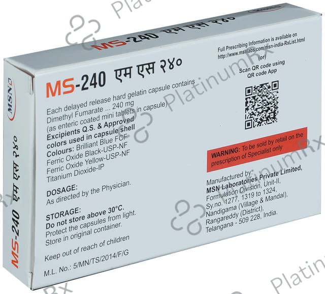 MS 240mg Capsule DR 14s