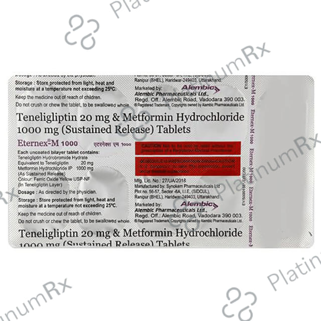 Eternex M 1000/20mg Tablet SR 10s