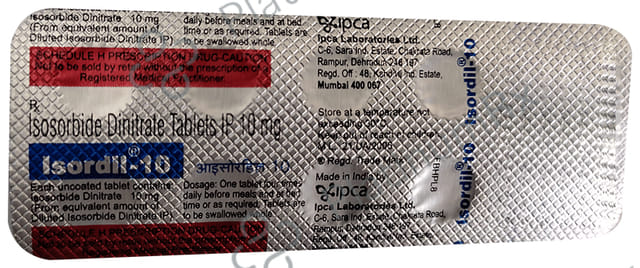 Isordil 10mg Tablet 10s