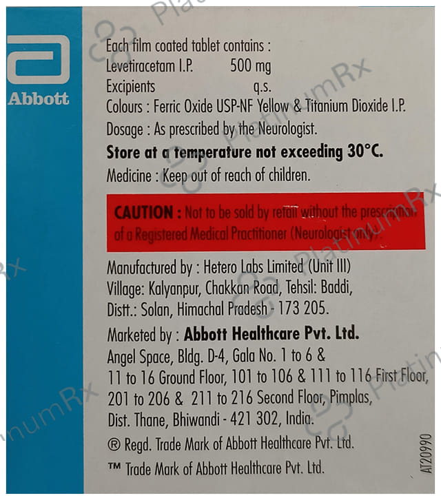 Levesam Eazy Glide 500mg Tablet 15s