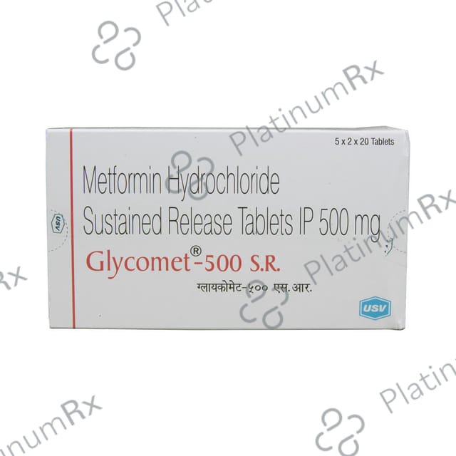 Glycomet 500mg Tablet SR 20s