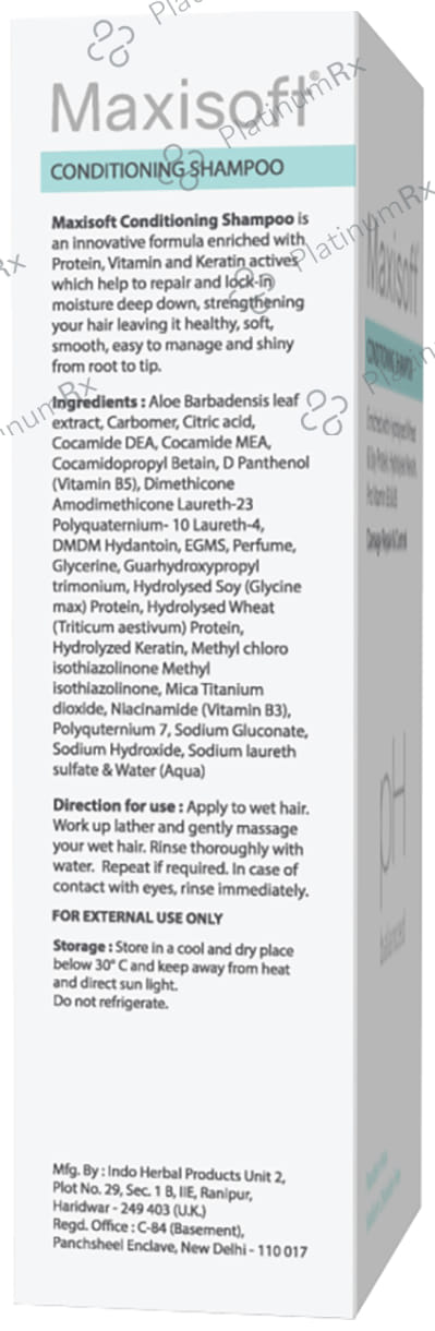 Maxisoft Conditioning Shampoo (100ml Each) 1 Tube