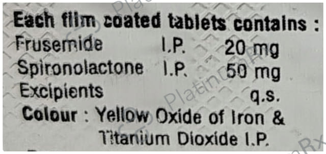 Diuton 20/50mg Tablet 10s