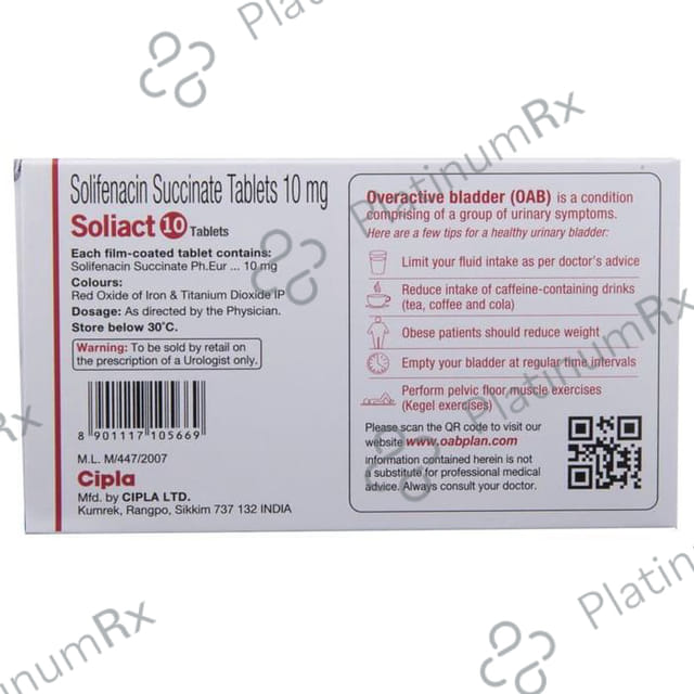 Soliact 10mg Tablet 15s