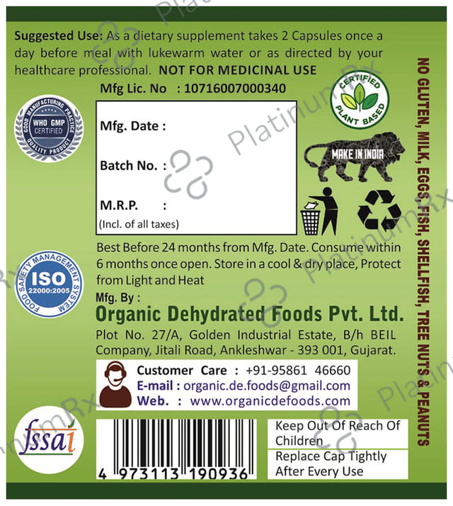 Geofresh Plant Based & Organic Omega 3 Softgel Capsule 60s