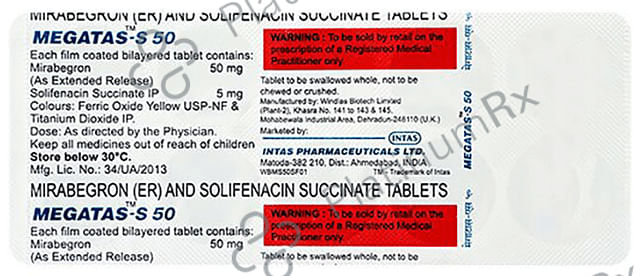 Megatas S 50mg Tablet ER 10s
