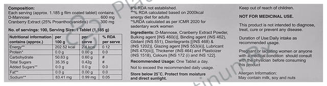 Cranfit 300/600mg Tablet 10s