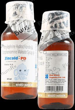 Zincold PD 2/5mg Syrup 60ml