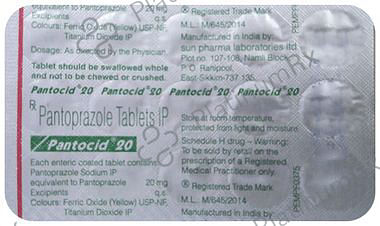Pantocid 20mg Tablet 15s