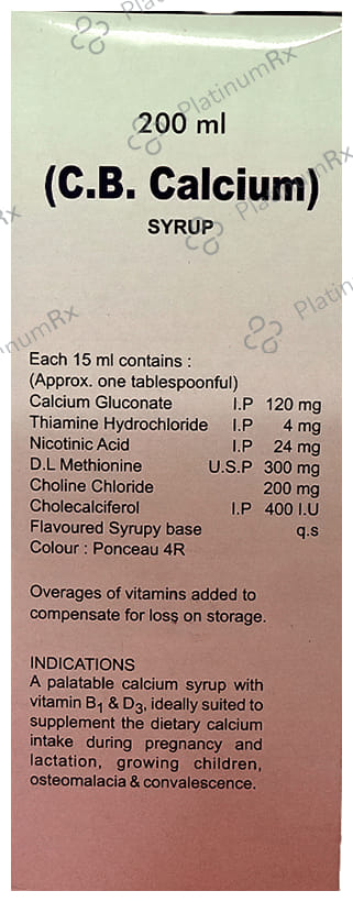 C.B Calcium Syrup 200ml