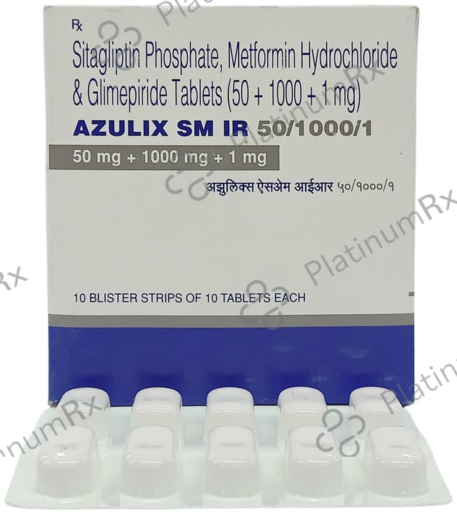 Azulix SM 1/50/1000mg Tablet IR 10s