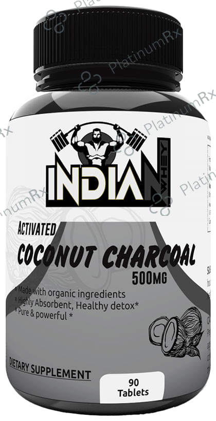 Indian Whey Activated Coconut Charcoal 500mg Tablet