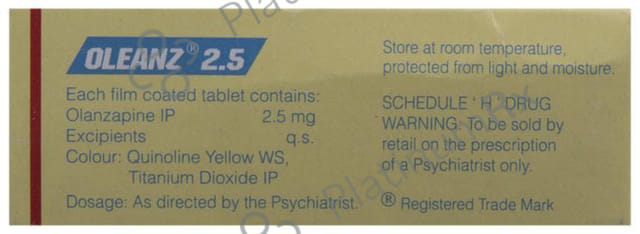 Oleanz 2.5mg Tablet 10s
