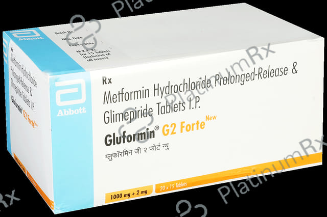 New Gluformin G Forte 2/1000mg Tablet PR 15s