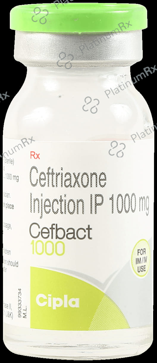 Cefbact 1000mg Injection 1ml