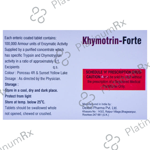 Khymotrin Forte Tablet 20s