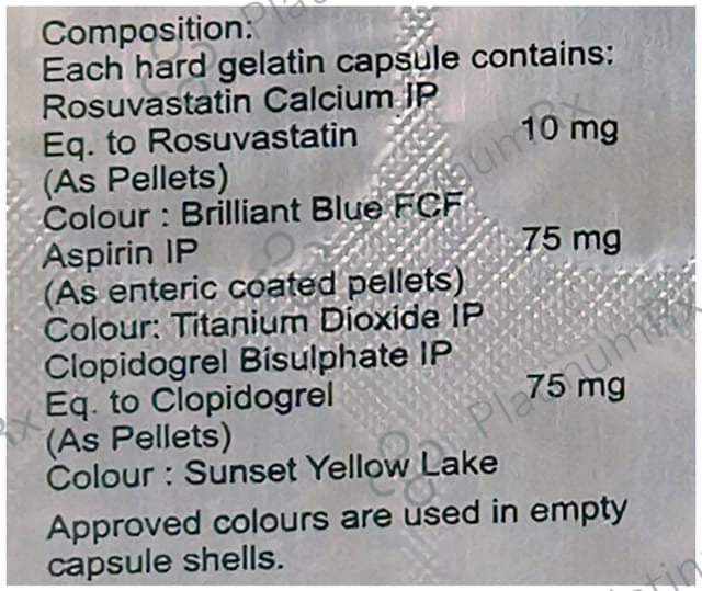 Rosloy Gold 10/75/75mg Capsule 15s