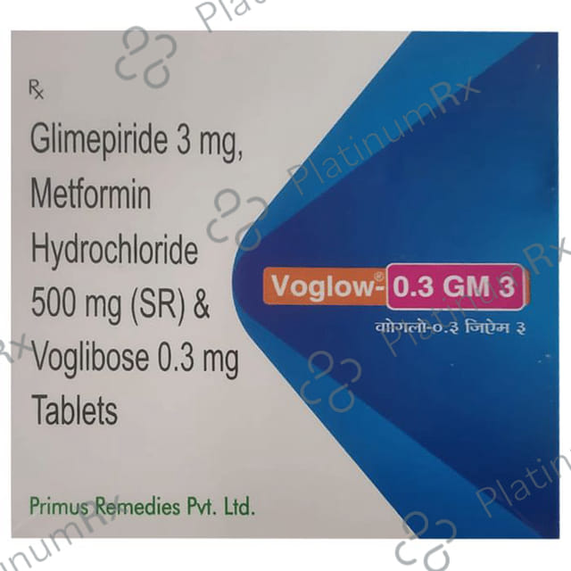 Voglow GM 3/500/0.3mg Tablet SR 10s