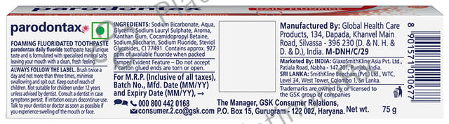 Parodontax Daily Fluoride Toothpaste - For Strong Teeth & Healthy Gums