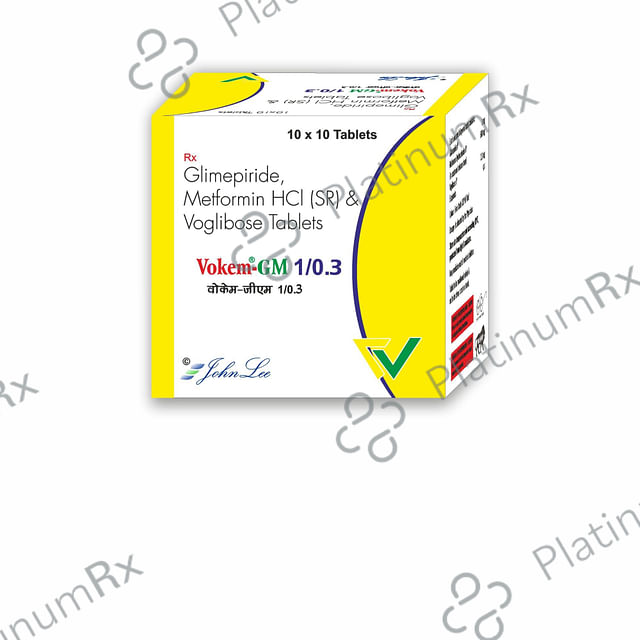 Vokem GM 1/500/0.3mg Tablet SR 10s
