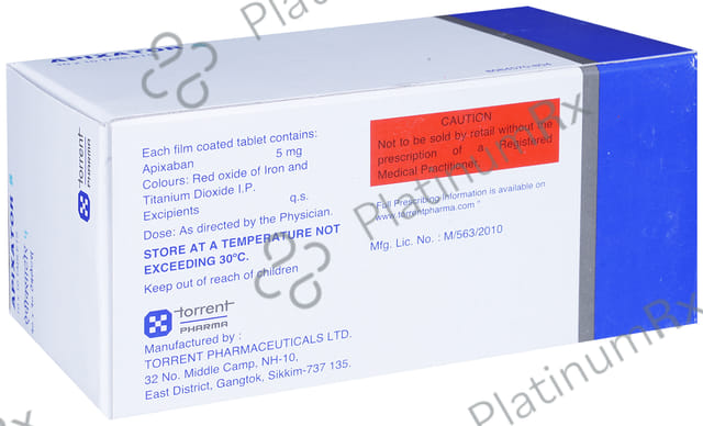 Apixator 5mg Tablet 10s