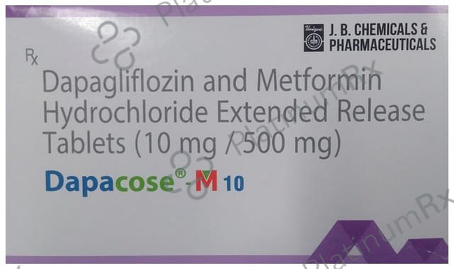 Dapacose M 10/500mg Tablet ER 10s
