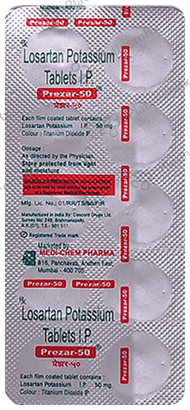 Prezar 50mg Tablet