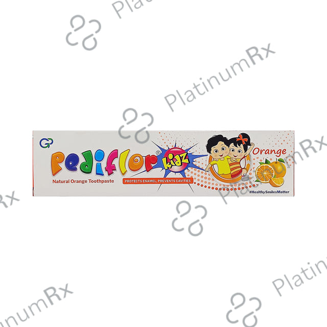 Pediflor Kidz Protects Enamel & Prevents Cavity Orange Flavour Toothpaste 70gm