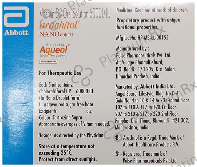 Arachitol Nano Bottle 60000IU Solution 5ml