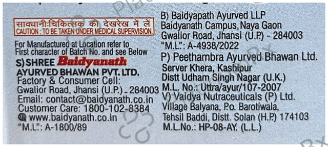 Baidyanath (Jhansi) Medohar Guggulu Tablet
