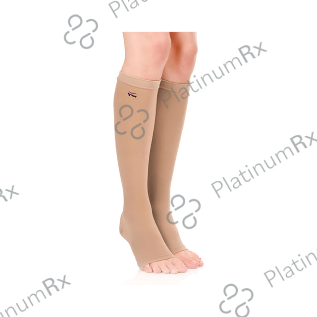 Tynor I 67 Medical Compression Stocking Pair Below Knee XXL Beige 1s