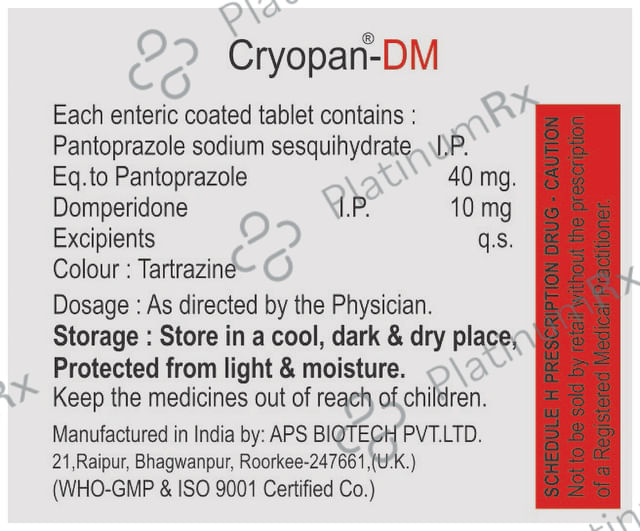 Cryopan-DM Tablet