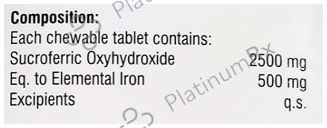 Rudix Sucro Fe Chewable Tablet 6s