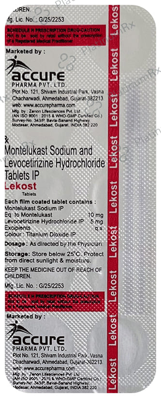 Lekost 5/10mg Tablet 10s