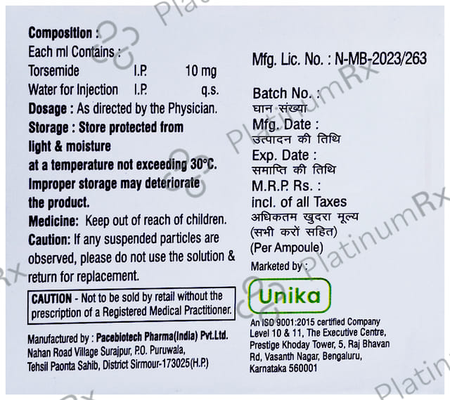 Tormide 10mg Injection 2ml